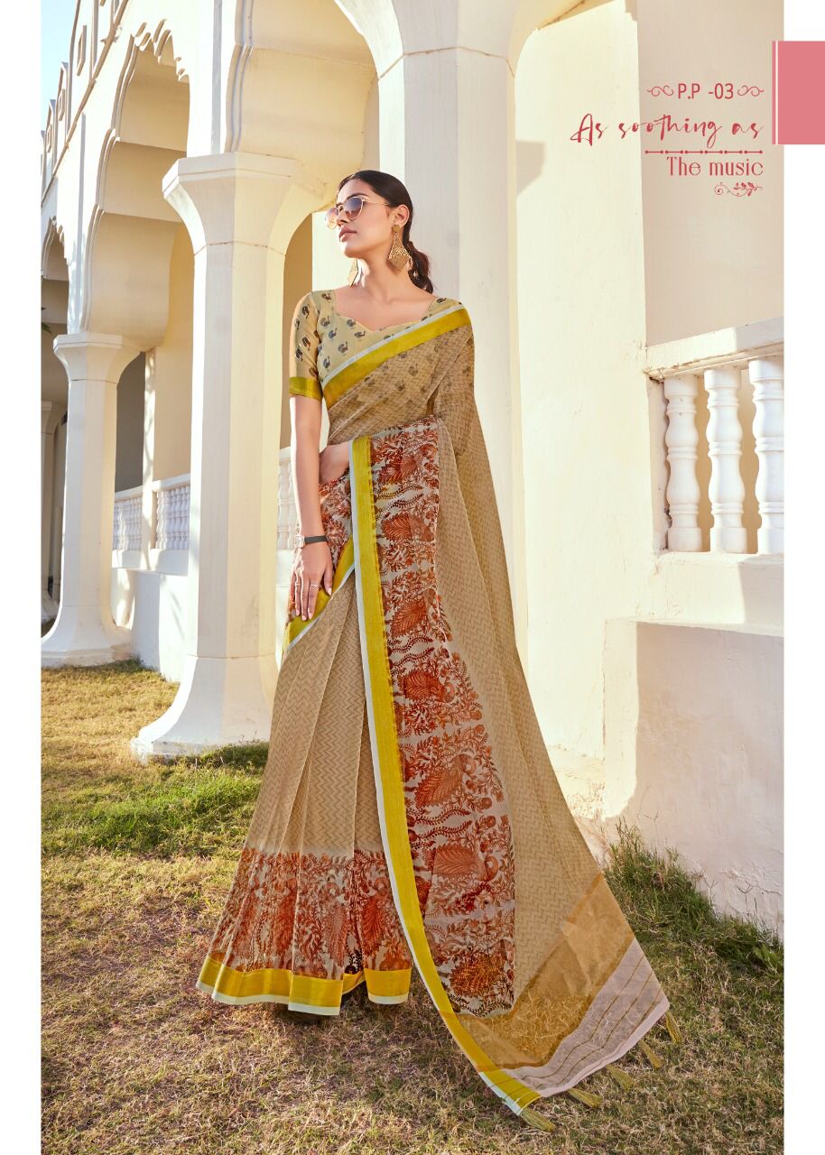 Paradise By Shreyans 01-09 Printed Sarees Catalog